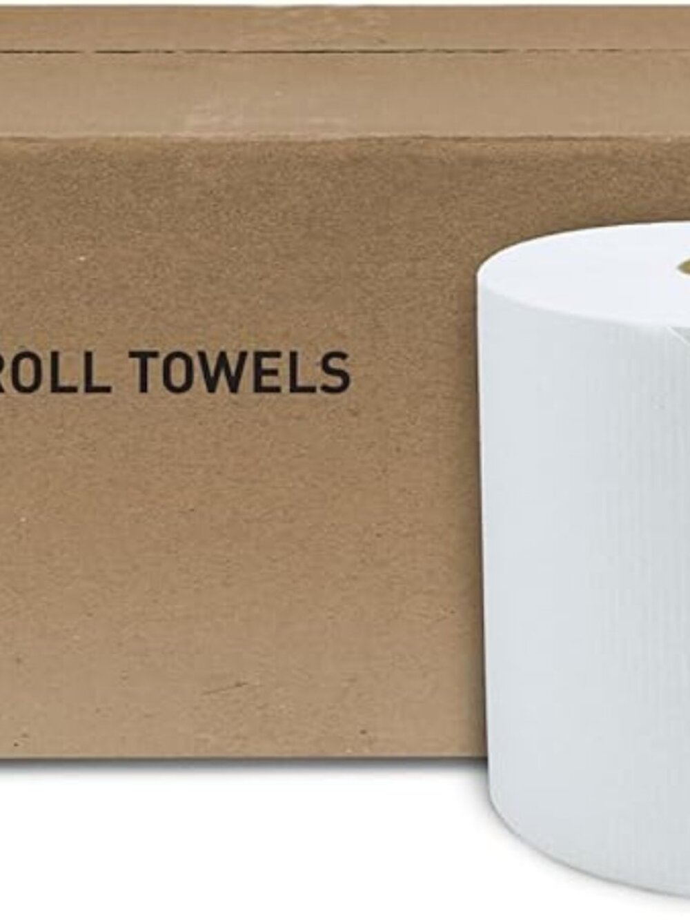GEN Hardwound Roll Towels - White, 8-Inch x 800 ft, 6 Rolls/Carton